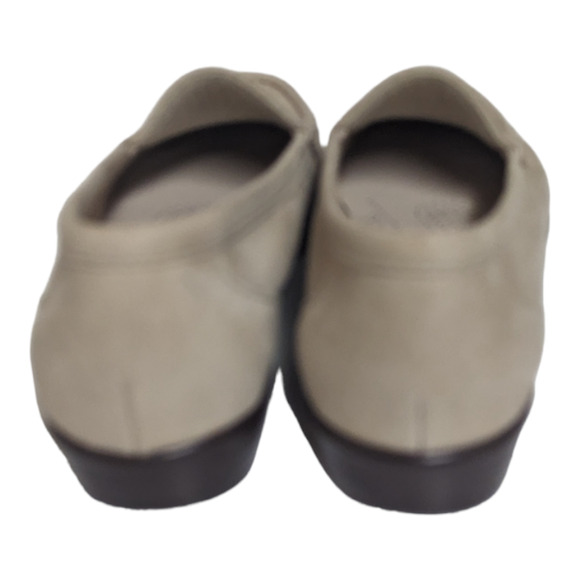 SAS Nubuck Perforated Slip On Leather Loafer Linen Color Size 7N - Picture 5 of 10